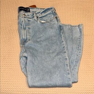 Abercrombie & Fitch Sky Blue Relaxed Fit Jeans